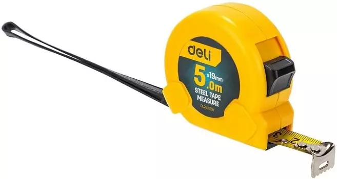 Рулетка Deli DL280519 5м*19мм, метрическая