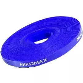 Рулон липучки NIKOMAX NMC-CTV05M-15-RL-BL ширина 15мм, длина 5м, синяя