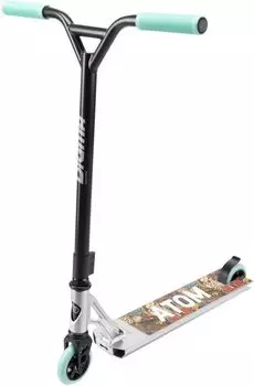 Самокат Digma Atom ST-AT-100 трюковый 2-кол. черный/бирюзовый