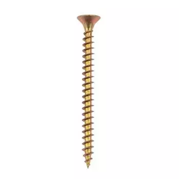 Саморез KRANZ 1111-0450-2 универсальный 4х50, желтый цинк, пакет (500 шт/уп)