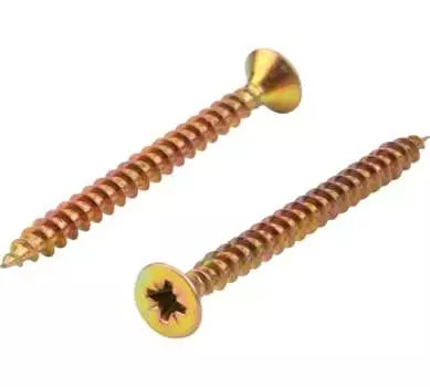 Саморез KRANZ 1111-0540-1 универсальный 5х40, желтый цинк, упаковка поставщика (6 000 шт.)