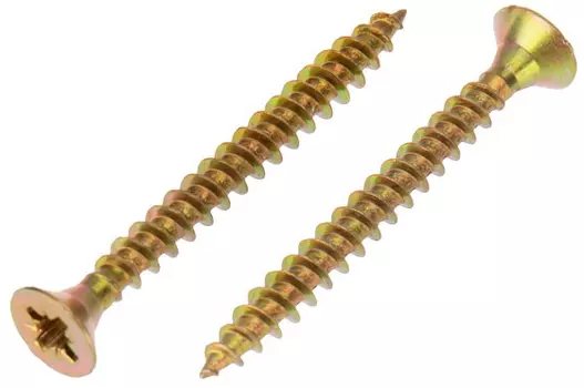 Саморез KRANZ KR-01-3311-031 универсальный 4х50, желтый цинк, короб (200 шт./уп.)