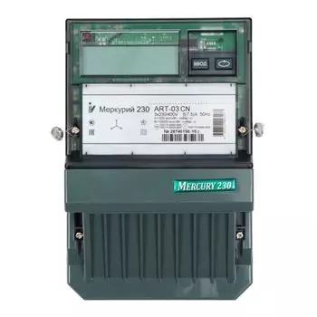 Счетчик Меркурий М0000052401 230 ART-03 CN 3ф 5-7.5А класс точн. 0.5S/1.0 многотариф. CAN ЖКИ Моск. вр. Инкотекс