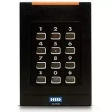 Считыватель HID RK40 SE черный, работает только с картами iClass и iClass SE. Монтаж проводов под пайку.