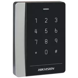 Считыватель HIKVISION DS-K1102AMK Mifare карт с сенсорной клавиатурой Частота считывания 13.56МГц; дальность считывания: 30-50 мм