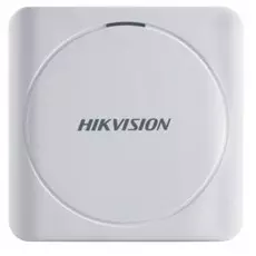 Считыватель HIKVISION DS-K1801E Частота считывания 125КГц; дальность считывания: 30-50 мм; поддержка протокола Wiegand (W26/W34); DC12В; ≤1.6Вт; -40 °