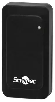 Считыватель Smartec ST-PR012EHM-BK EM, HID prox, MIFARE, черный, интерфейс Wiegand26/Wiegand34, до 3-6 см, -45°+60°С, 82х42х18 мм, 12 В DC, 30 мA