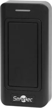 Считыватель Smartec ST-PR022MF-BK MIFARE, черный, интерфейс Wiegand, 3-8 см, -40°+60°С, 106x51x20 мм, 10-14 В DC, 60 мA