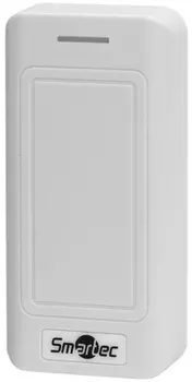 Считыватель Smartec ST-PR022MF-WT MIFARE, белый, интерфейс Wiegand, 3-8 см, -40°+60°С, 106x51x20 мм, 10-14 В DC, 60 мA