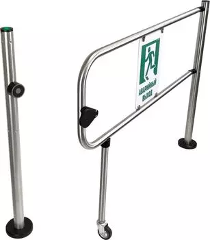 Секция CARDDEX XTA-02 из шлифованной нержавеющей стали и электромагнитным замком