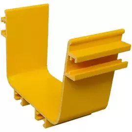 Секция Lanmaster LAN-OT100x120-NC переходная оптического лотка 100x120 мм для элементов типа NC, желтая