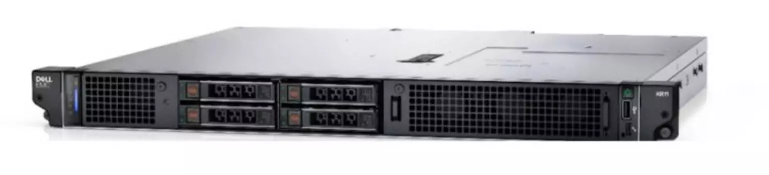 Сервер Dell PowerEdge R250 1xE-2314 1x16Gb x4 3.5" H345 LP iD9 Basic 5720 2P 1x450W w/o OS rails