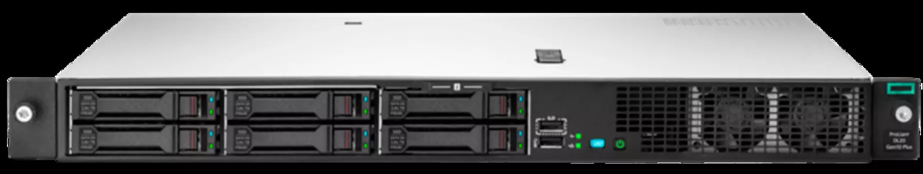 Сервер HPE ProLiant DL20 G10+ P44111-B21 (E-2336) E-2336 Rack(1U)/Xeon6C 2.9GHz(12Mb)/1x16Gb1Rx8 PC4-3200E/IntelVROC(RAID 0/1/5/10) /noHDD(4)SFF/noDVD