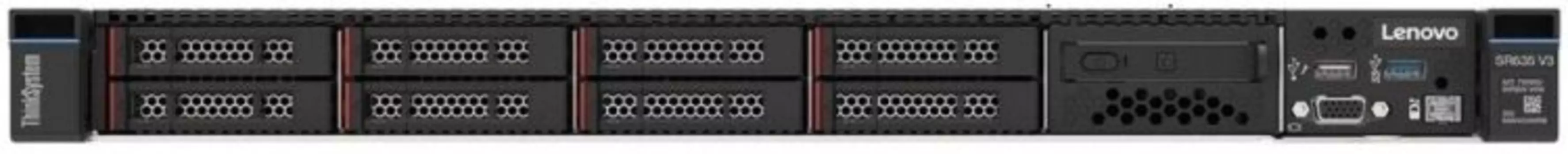 Сервер Lenovo SR635 1U 10SFF AnyBay EPYC 7302P (3.0GHz 16C 55W)/1х32GB/940-16i 4GB/5х300GB 10K SAS/1x16 PCIe/4x1Gb OCP/2x750W/Rails/CMA/Bezel/WS2019 S