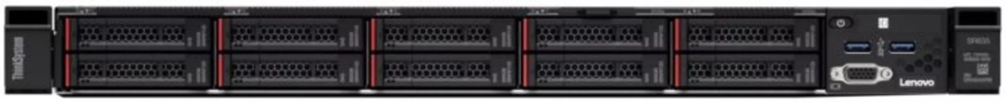 Сервер Lenovo SR635 1U 10SFF AnyBay EPYC 7302P (3.0GHz 16C 55W)/1х32GB/940-16i 4GB/5х300GB 10K SAS/1x16 PCIe/4x1Gb OCP/2x750W/Rails/CMA/Bezel/WS2019 S