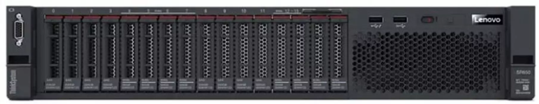 Сервер Lenovo ThinkSystem SR650 Rack 2U, Xeon 4210R 10C (2.4GHz100W), 1x32GB 2Rx4,2x32GB m.2 SATA,6x1.2TB 10K HDD,5x900GB 10K HDD,3x900GB 15K HDD,RAID
