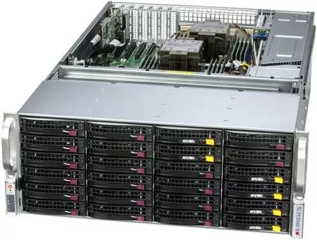 Сервер Supermicro SSG-641E-E1CR36L SuperStorage 4U 2*5520+/4*64GB/7450 PRO 480GB NVMe M.2