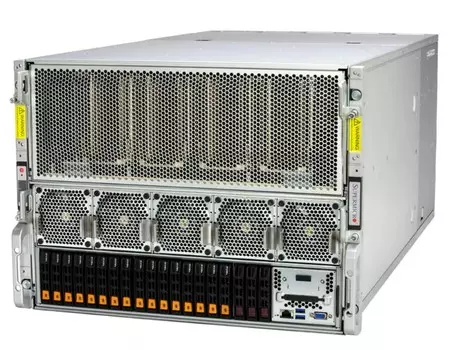 Сервер Supermicro SYS-821GE-TNHR_2807 8U SuperServer 2*8558/32*64GB/2*3.84TB SSD/3000W 80+ Titanium