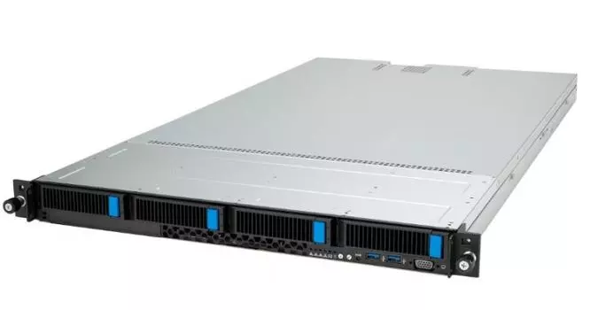 Серверная платформа 1U ASUS RS500A-E12-RS4U/1G/800W/4NVMe/OCP (SP5, 24*DDR5 (4800), 4*3.5” HS, 4*SATA/SAS/NVME, 2*M.2, 3*PCIE, 2*Glan, 2*800W, 2*VGA,