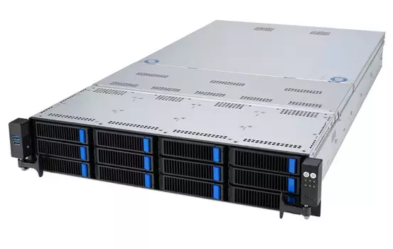 Серверная платформа 1U ASUS RS720-E11-RS12U 90SF01Z1-M00180 (2*LGA4677, C741, 32*DDR5 (4800), 12*2.5" NVMe/SATA/SAS HS, 2*M.2, 2*PCIE, 2*10Glan, Mlan,