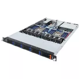 Серверная платформа 1U GIGABYTE R181-N20 2*LGA3647, C621, 24*DDR4(2933), 8*2.5" HS SATA/SAS, 2*2.5" U.2/SATA/SAS, 3*PCIE, 2*Glan, Mlan, 3*USB 3.0, VGA
