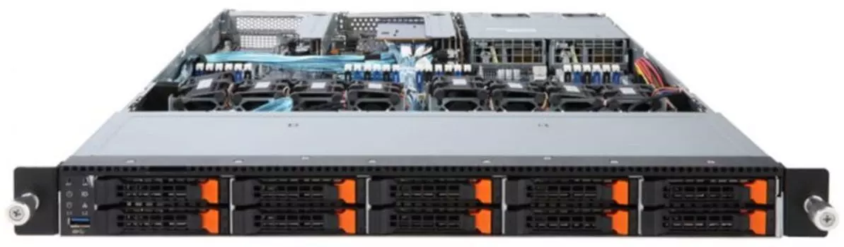 Серверная платформа 1U GIGABYTE R181-NA0 (2*LGA3647, C621, 24*DDR4 (2933), 10*2.5" NVMe/SAS/SATA HS, 2*PCIE, 2*Glan, Mlan, VGA, 3*USB 3.0, 2*1200W)