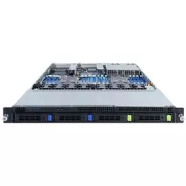 Серверная платформа 1U GIGABYTE R182-34A 6NR18234AMR-00 2*LGA4189, C621A, 16*DDR4(3200), 4*3.5"/2.5" HS, 2*PCIE, W/O LAN, Mlan, 2*800W, 4*USB 3.0, VGA