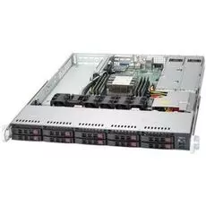 Серверная платформа 1U Supermicro SYS-1019P-WTR (1x3647, C622, 6xDDR4, 10x2.5" HS, 2x10GE, 2x500W,Rail)