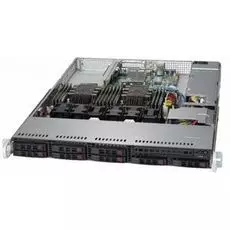 Серверная платформа 1U Supermicro SYS-1029P-WT (2x3647, C621, 12xDDR4, 8x2.5" HS, 2xGE, 600W,Rail)