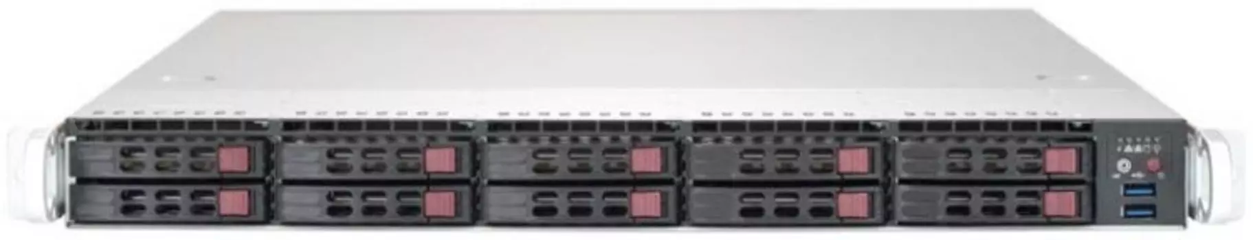 Серверная платформа 1U Supermicro SYS-1029P-WTRT (УЦЕНЕННЫЙ) (2x3647, C622, 12xDDR4, 10x2.5" HS, 2x10GE, 2x750W,Rail)