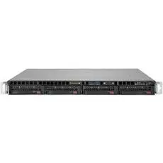 Серверная платформа 1U Supermicro SYS-5019P-MTR (1x3647, C622, 8xDDR4, 4x3.5" HS, 2x10GE, 2x400W,Rail)