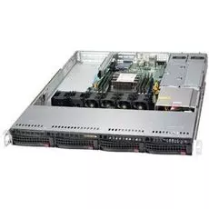 Серверная платформа 1U Supermicro SYS-5019P-WTR (1x3647, C622, 6xDDR4, 4x3.5" HS, 2x10GE, 2x500W,Rail)