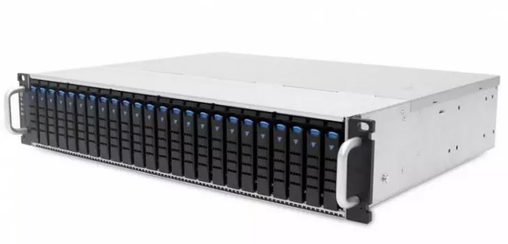 Дисковая полка AIC J2024-06-35X 24x2.5" HS bays, HS JBOD with dual SAS 12G expander controller, dual BMC, tool-less HDD tray, 550W 1+1 HS redundant 80