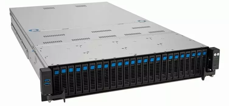 Серверная платформа 2U ASUS RS720A-E12-RS24U 90SF02E1-M00C00 (2*SP5, 24*DDR5 (4800), 24*2.5" HS, 2*M.2, 9*PCIE, 2600W 1+1 Redundant, VGA, 4*USB 3.2)