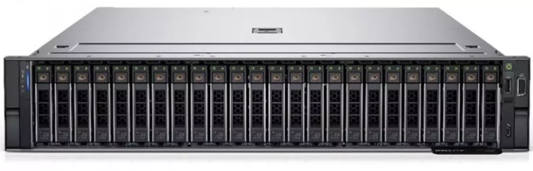 Серверная платформа 2U Dell PowerEdge R750 24x2.5"/ 2xXeon Silver 4309Y 2.8G 8C/ 2x16GB RDIMM 3200MHz/ 2x600G SAS HDD/ H755/ 2 LP 6FH Riser/ 5719 QP 1