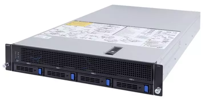 Серверная платформа 2U GIGABYTE G242-Z12 (SP3, 8*DDR4 (3200), 4*3.5" SATA HS, 2*2.5" U.2/SAS/SATA HS, 6*PCIE, Glan, 2*1600W, VGA, 3*USB 3.0)