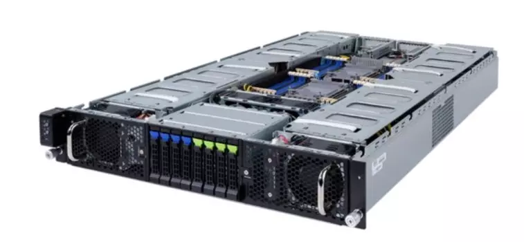 Серверная платформа 2U GIGABYTE G292-2G0 (2*LGA4189, C621A, 24*DDR4 (3200), 4*2.5" Gen4 NVMe/SATA/SAS HS, 4*2.5" SATA/SAS HS, 16*FHFL PCIe, 2*LP PCIe,