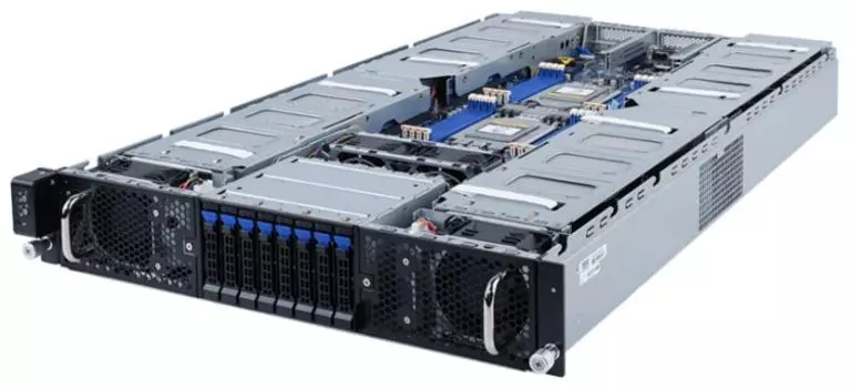 Серверная платформа 2U GIGABYTE G292-Z45 (SP3, 16*DDR4 (3200), 8*2.5" HDD/SSD HS, 10*PCIE, 2*Glan, Mlan, 2*2200W, VGA, 2*USB 3.0)