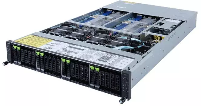 Серверная платформа 2U GIGABYTE H262-PC0 4*node (2*LGA4189, C621A, 16*DDR4 (3200), 2*SATA/SAS/Gen4 NVMe HS, 2*PCIE, 2*10Glan, Mlan, VGA, 2*USB 3.0) 2*