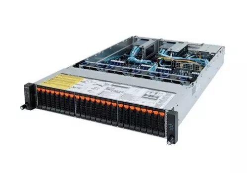 Серверная платформа 2U GIGABYTE R282-Z92 (2*SP3, 32*DDR4 (3200), 24*2.5" Gen3 NVMe HS, 2*2.5" SATA/SAS, M.2, 2*PCIE, 2*Glan, Mlan, 2*1600W, VGA, 4*USB