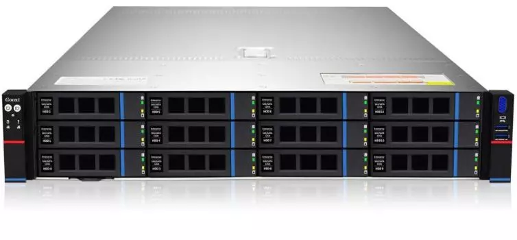 Серверная платформа 2U Gooxi SL201-D12R-G3 (2*LGA4189, C621, 32*DDR4 (3200), 8*3.5" SAS/SATA HS, 2*M.2, 2*Glan, 2*VGA, 4*USB 3.0, 2*800W)