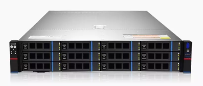 Серверная платформа 2U Gooxi SR201-D12RE (2*SP3, 32*DDR4 (3200), 12*3.5"/2.5" SAS/SATA/NVMe HS, 2*M.2, 6*FH PCIE, 4*HH PCIE, 2*Glan, 2*1200W, 2*VGA, C