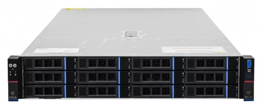 Серверная платформа 2U SNR SNR-SR2412RE-NV возможность установки до двух процессоров AMD EPYC Gen4, DDR5, 12x2,5"/3,5" HDD SAS/SATA/NVMe, 2xOCP 3.0, д