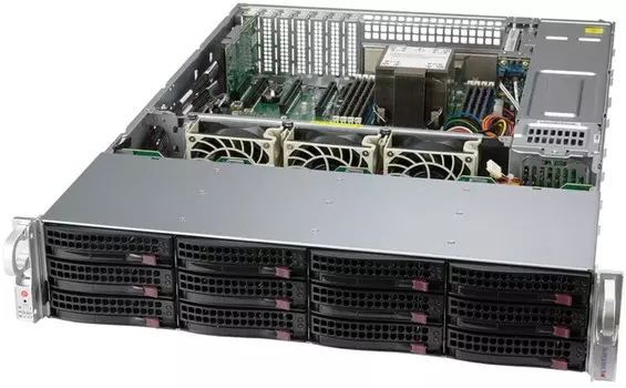 Серверная платформа 2U Supermicro SSG-520P-ACTR12H (LGA4189, C621-A, 8*DDR4 (3200), 2*PCIe, 12*3,5" SAS/SATA HS, 2*2,5" SAS/NVMe HS, M.2, 2*800W 80+ T