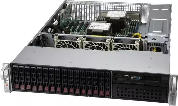 Серверная платформа 2U Supermicro SYS-220P-C9R LGA4189, C621A, 16*DDR4(3200), 16*2.5" HS, M.2, 6*PCIE, 2*1Glan,VGA, 2*COM, 4*USB 3.0, 2*1200W