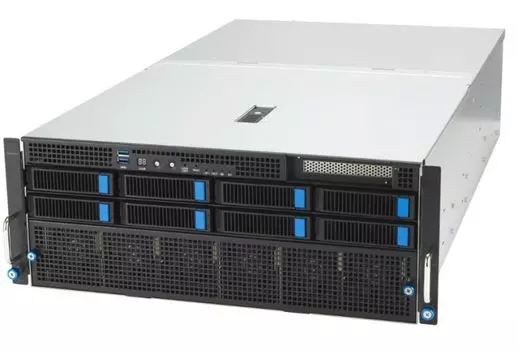 Серверная платформа 4U ASUS ESC8000-E11 90SF02I1-M003D0 (2*LGA4677, 32*DDR5 (4800), 8*3.5" HS, M.2, 8*PCIE, 4*3000W, VGA, COM, 2*USB 3.2)