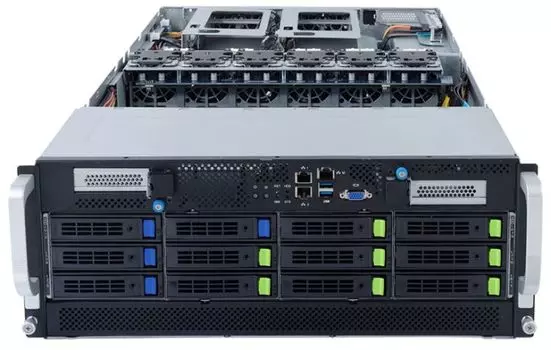 Серверная платформа 4U GIGABYTE G492-HA0 (2*LGA4189, C621A, 8*3.5"/2.5" NVMe/SATA/SAS HS, 4*3.5"/2.5" SATA/SAS HS, 13*PCIE, 2*10Glan, Mlan, VGA, 2*USB
