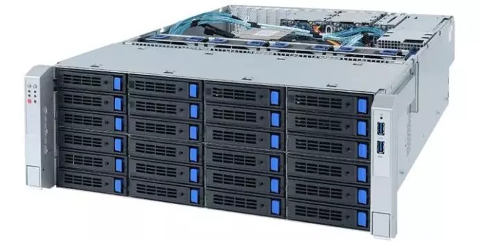 Серверная платформа 4U GIGABYTE S452-Z30 SP3, 16*DDR4, 36*3.5"/2.5" SATA/SAS HS, 2*2.5" SATA HS, 4*2.5" SATA/NVMe HS, 2*M.2, 6*PCIE, 2*Glan, Mlan, VGA