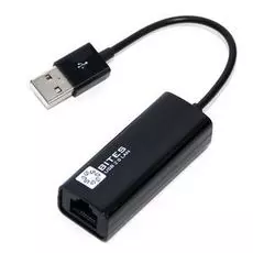 Сетевая карта 5bites UA2-45-02BK USB2.0 -> RJ45 10/100 Мбит/с, 10см