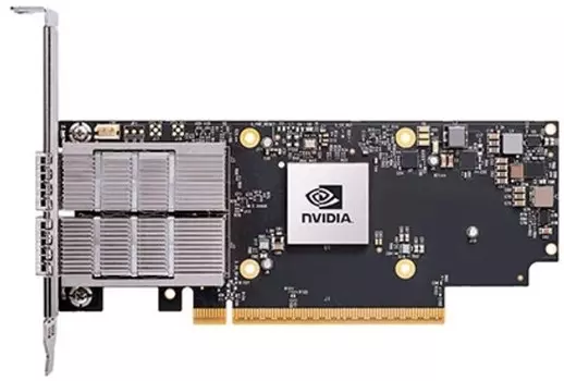 Сетевая карта MELLANOX TECHNOLOGIES MCX755106AS-HEAT ConnectX-7 HHHL Adapter Card, 200GbE/NDR200 IB, Dual-port QSFP112, PCIe 5.0 x16 with x16 PCIe, Se